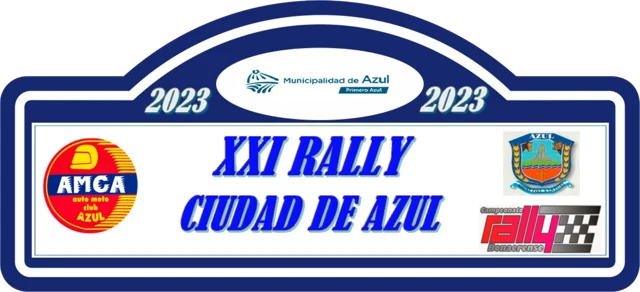 Logotipo de 21° Rally de Azul
