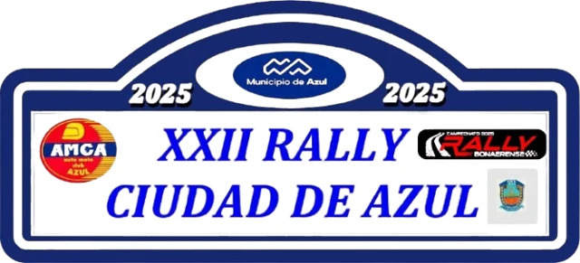 Logotipo de 22° Rally de Azul