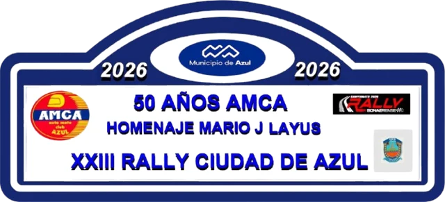 Logotipo de 23° Rally de Azul